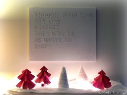 Snowy Bible Passage Canvas