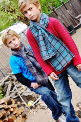 Lil Dude Flannel Scarf with Treasure Pocket