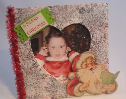 ILoveToCreate Teen Retro Christmas Photo Frame