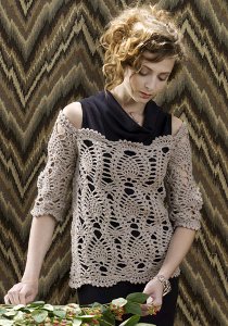 Crochet Off Shoulder Sweater