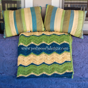 Triple Ripple Crochet Afghan Pattern AllFreeCrochet.com