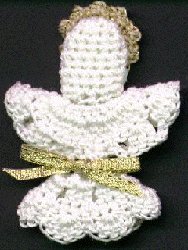 Angel Lapel Pin - AllFreeCrochet.com - Free Crochet Patterns