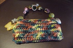 Blackberry or iPhone Crochet Purse