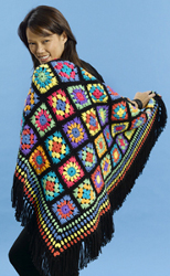Bright Crochet Throw