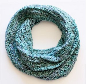 Chunky Infinity Scarf Crochet Pattern, Knit Look Crochet