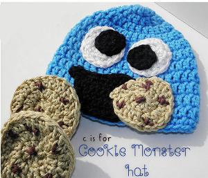 C is for Cookie Monster Hat