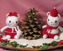 Holiday Mice AllFreeCrochet.com