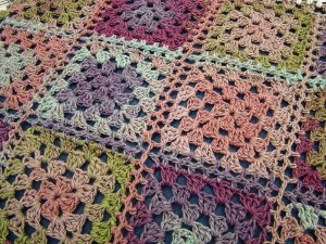 Colorful Fantasy Granny Afghan