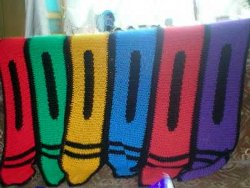 Crayon Crochet Blanket