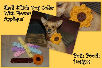 DOG COLLAR FLOWER CROCHET PATTERN ? Free Crochet Patterns
