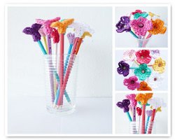 Flower Pencil Toppers