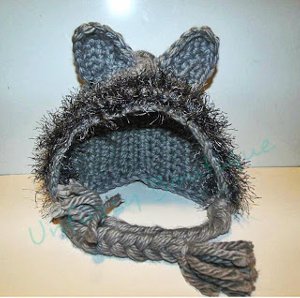Fuzzy Wolf Bonnet