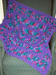 Purple Granny Crochet Afghan