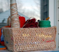 Crochet Scrap Basket