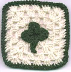 Crochet St. Patrick's Day Granny Square