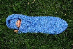 Crochet Baby Snuggle and Hat