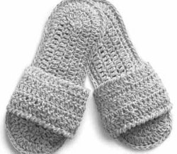 Crocheted Spa Slippers