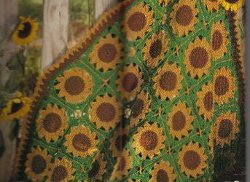 Crochet Sassy Sunflower Afghan