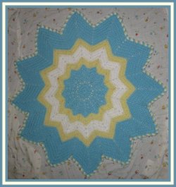 Sunshine Ripple Crochet Afghan