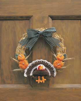 Happy Thanksgiving Turkey Wreath