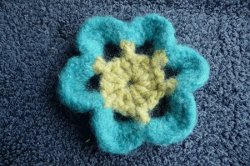 Whimsical Felted Flower