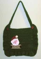 Christmas Card Crochet Pouch