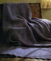 Blue Heirloom Afghan
