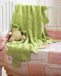 Cuddly Lace Baby Blanket