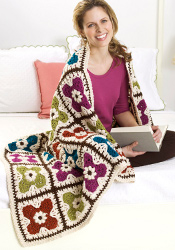 Modern Flower Afghan