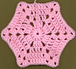 Free Crochet Pattern: Homespun® Hexagon Afghan - Braille Input