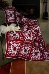 Raspberries and Cream Afghan