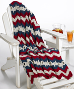 Stars and Stripes Ripple Afghan