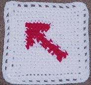 Crocheted Arrow Afghan