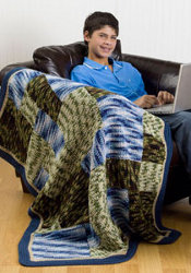Camouflage Patch Throw