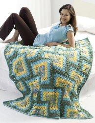 Crocheted Granny Afghan