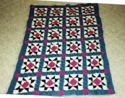 Evening Star Block Afghan AllFreeCrochetAfghanPatterns.com