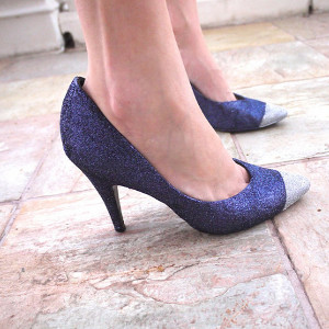cap toe high heels