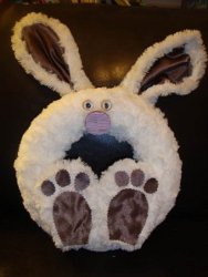 Adorable Fuzzy Bunny Wreath