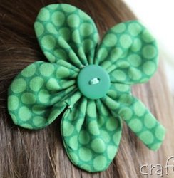 Adorable Shamrock Barrette