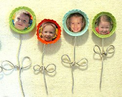 Blooming Bottle Cap Magnets 