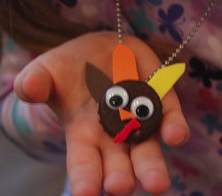 Bottle Cap Turkey Necklace
