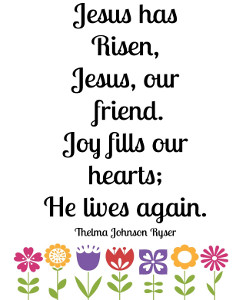 Easter Song Printable | AllFreeHolidayCrafts.com