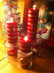 Easy DIY Holiday Candles