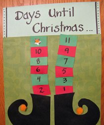 Elf Legs Christmas Countdown Calendar