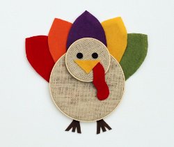 Embroidery Hoop Turkey Art