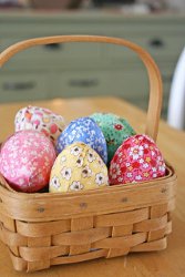 Fabric Covered Eggs Tutorial