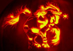 Fantasy Unicorn Pumpkin Carving Template