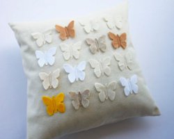 Fluttering Butterfly Pillow