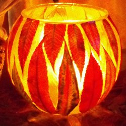 Glowing Leaf Lanterns