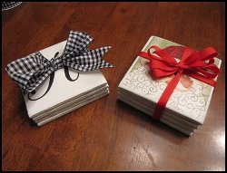 Handmade Coasters for Christmas